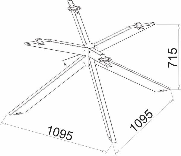 Metal Table Base BXS - VOGA