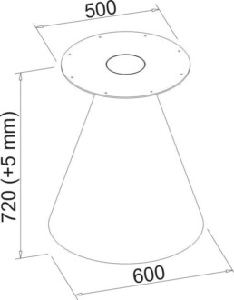 Self-Standing Table Bases &ndash; KONA 600